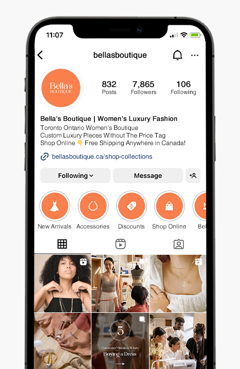Social Media Management Phone Showcase